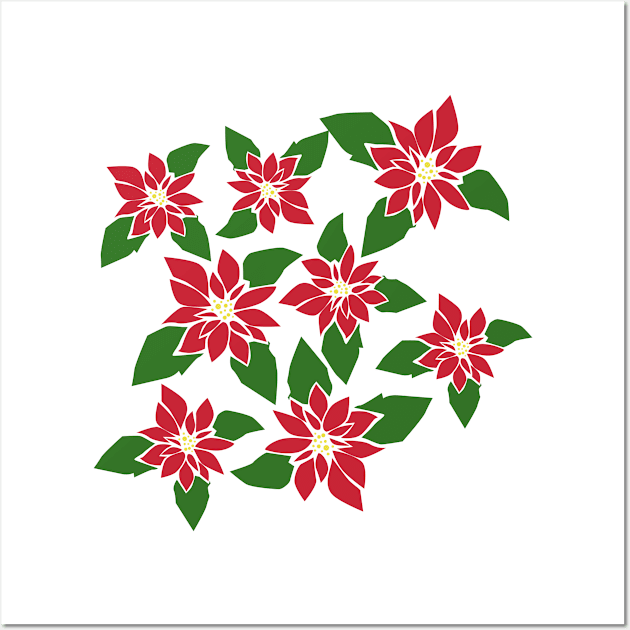 Poinsettia Wall Art by SakuraDragon